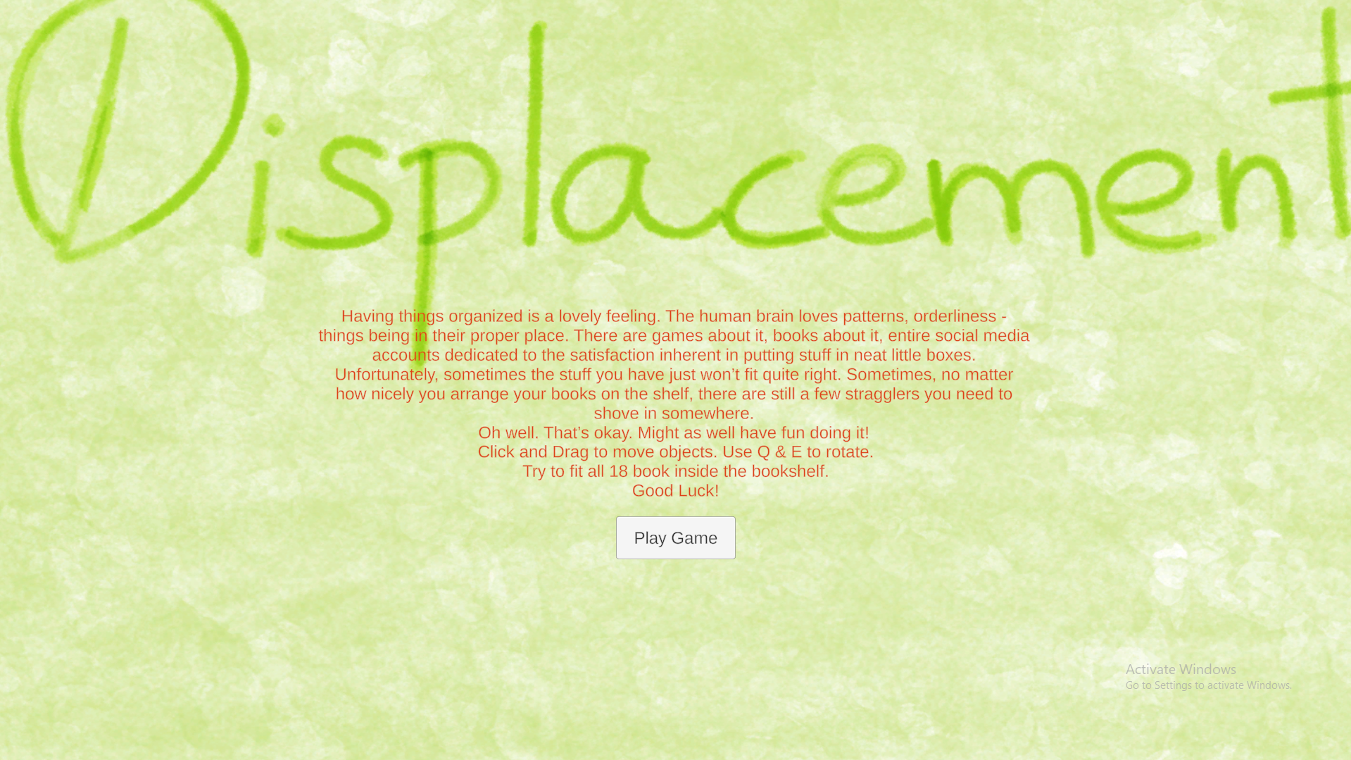 DisplacementStartScreen